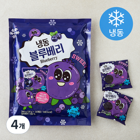 자연원 블루베리 14개입 (냉동), 4개, 280g