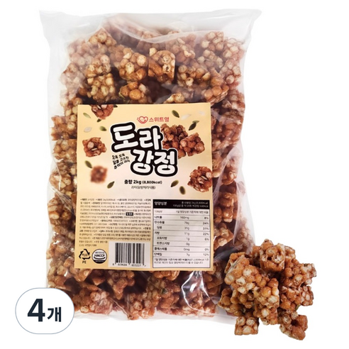 스위트영 도라강정, 2kg, 4개