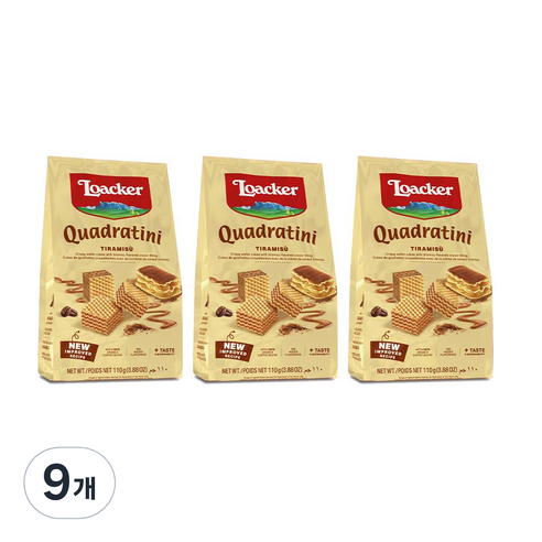 로아커웨하스 티라미스, 110g, 9개