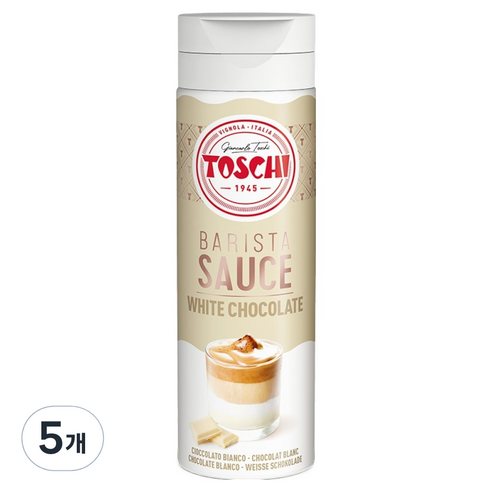 토스키 화이트 초콜릿 소스, 500g, 5개