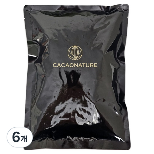 카카오네이처 쿠킹스토리 화이트 컴파운드 코팅초콜릿, 200g, 6개