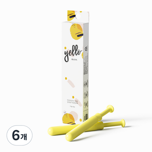 옐로하나 이너케어 여성청결제, 1.7g, 6개
