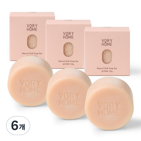 보리홈 설거지 워싱바, 150g, 6개