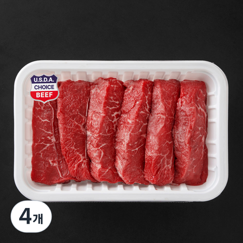 메가 미국산 부채살 스테이크용 1kg, 4개
