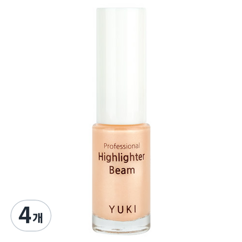 유키 프로페셔널 하이라이터 빔 5ml, 05 브라이트피치, 4개