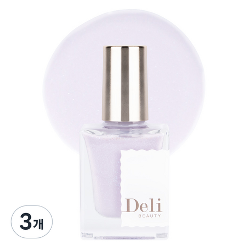 델리뷰티 딥시럽 루어인무드 네일컬러 글리터, MG10 글램펄 연보라, 10ml, 3개