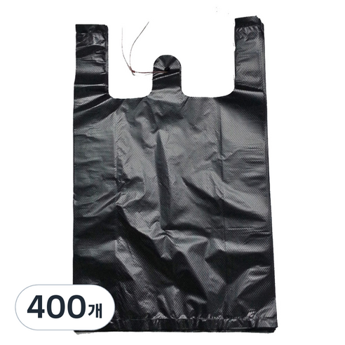 부국비닐봉투 일반마트봉투 4호 검정, 15L, 400개