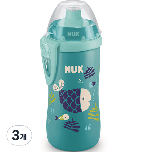 누크 주니어 스포츠컵, 피쉬, 300ml, 3개