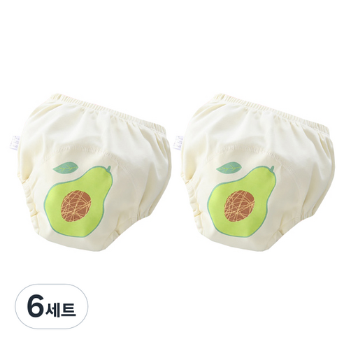 베베니즈 후르츠 유아 배변훈련팬티 2p, 아보카도, 6세트