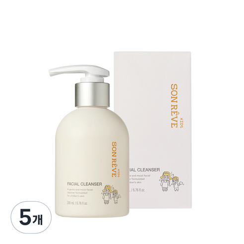 쏭레브 키즈 페이셜 클렌저, 200ml, 5개