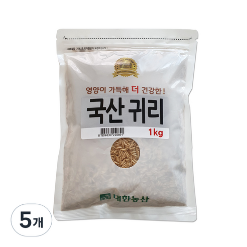 대한농산 귀리, 1kg, 5개