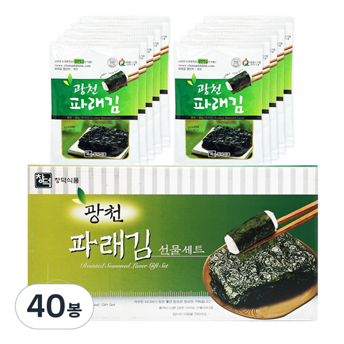 광천김 파래김, 30g, 40봉
