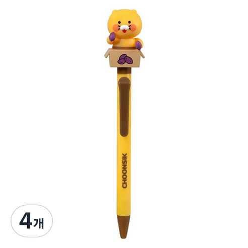 춘식이 액션 볼펜, 고구마, 4개