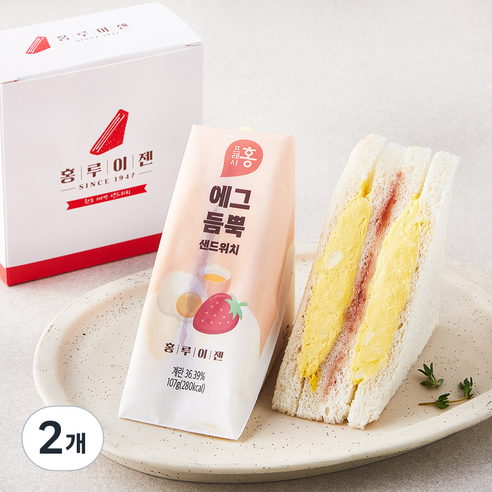 홍루이젠 에그 듬뿍 샌드위치 2개입, 214g, 2개