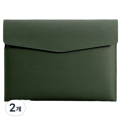 통근창고 A4서류 클립보드 파일 케이스 330 x 240 mm, 그린, 2개