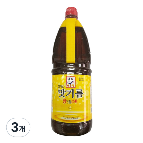 청은 참깨향 맛기름 향소미, 1.75L, 3개