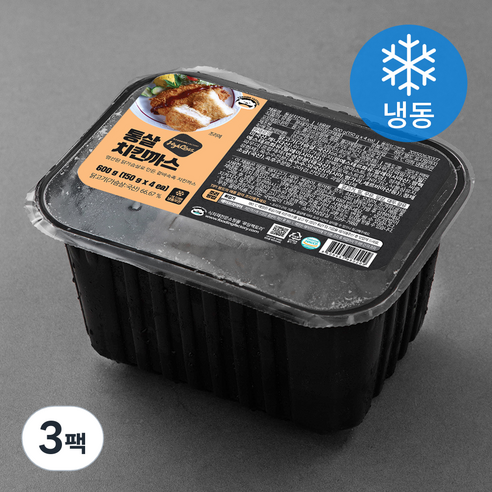 푸딩팩토리 수제 통살 치킨까스 (냉동), 600g, 3팩