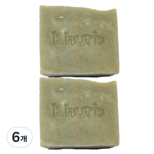킴스허브 주방 설거지 비누 그린 시금치분말 & 유칼립투스, 6개, 250g