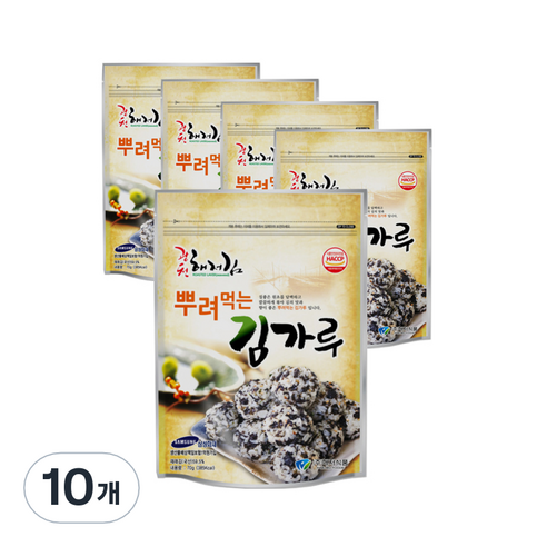 해저식품 광천 해저 뿌려먹는 김가루, 15개, 70g