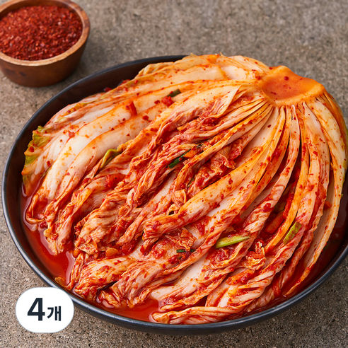 농가식품 포기김치, 1kg, 4개