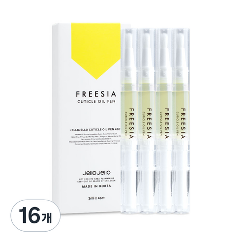 젤로젤로 큐티클 오일펜 프리지아, 3ml, 16개