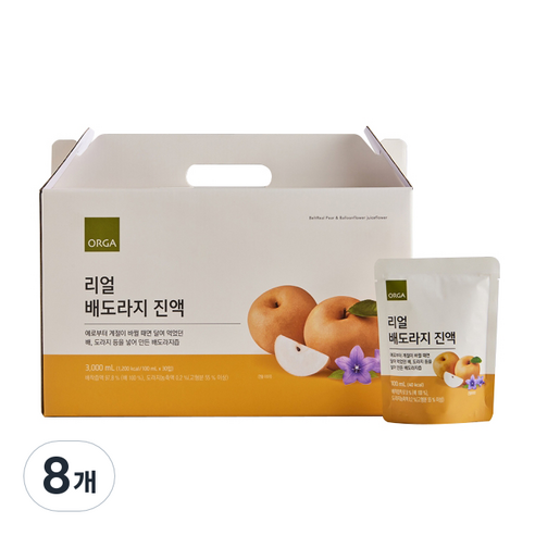 올가홀푸드 리얼 배도라지 진액 30p, 3L, 8개