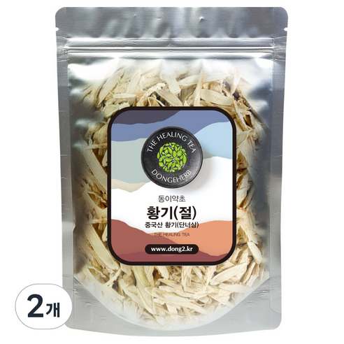 동이약초 황기 절, 500g, 2개