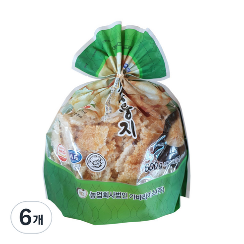 황실미가 쌀누룽지, 600g, 6개