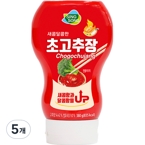 신송 새콤달콤한 초고추장, 380g, 5개