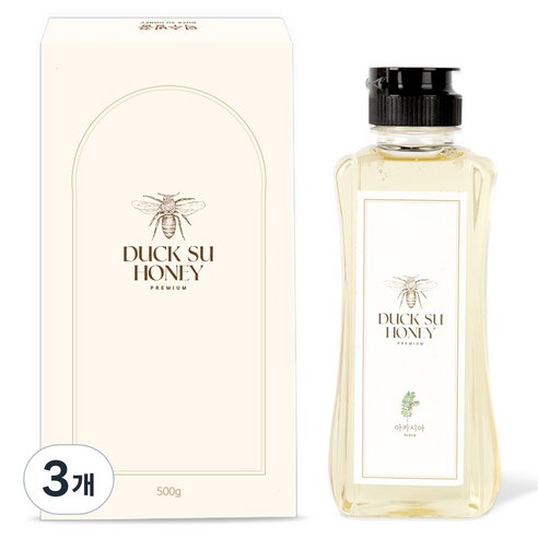 덕수벌꿀 사양 벌꿀, 500g, 3개