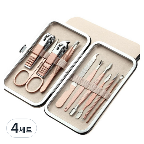 유니트리 손톱깍이 10종 세트, 4세트, 혼합색상