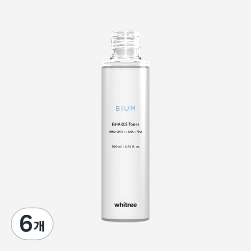 화이트리 비움 바하 0.5 토너, 6개, 200ml
