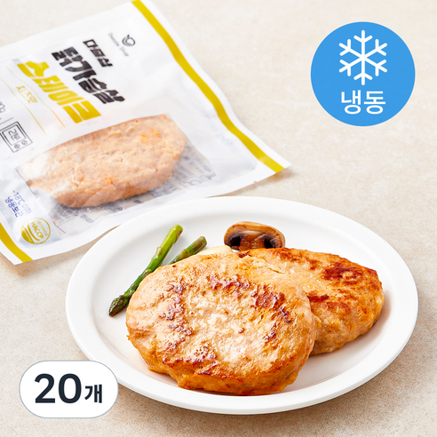 다즐샵 닭가슴살 스테이크 치즈맛 (냉동), 100g, 20개