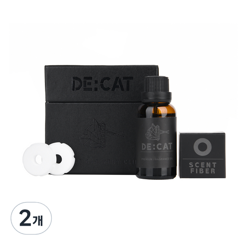디캣 차량용 방향제 30ml 리필, 2개, 미드썸머나잇