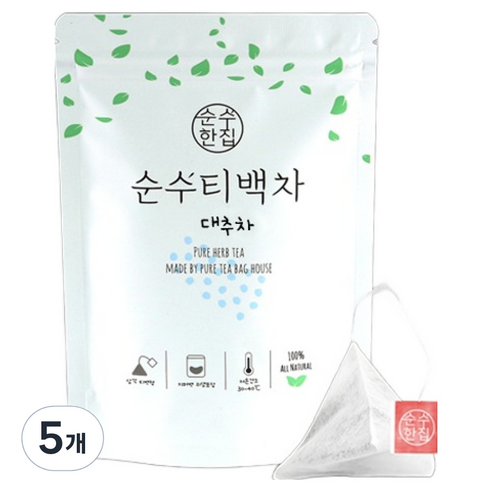 순수한집 대추차 티백, 1g, 10개입, 5개
