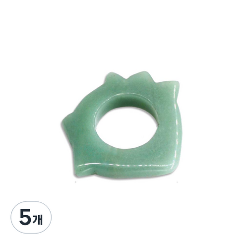 라이프포인트 괄사 지압 마사지기, 5개, 옥색(손가락링)