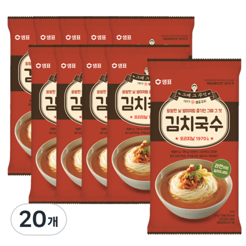 샘표 김치국수, 101g, 20개