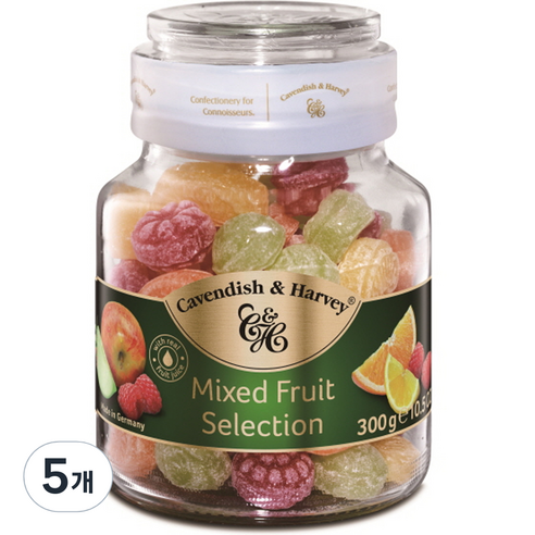 캐빈디쉬앤하비 종합과일맛, 300g, 5개