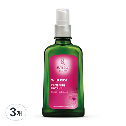 벨레다 와일드로즈 팸퍼링 바디 오일, 100ml, 3개
