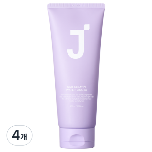 제이숲 실크 케라틴 워터팩 2X, 200g, 4개