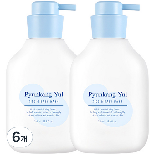 편강율 키즈앤베이비 워시 스위트 오렌지, 590ml, 6개