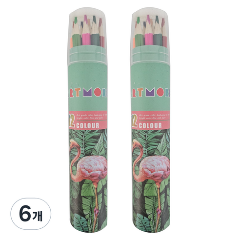 아트모아 전문가용 색연필, 6개, 12색