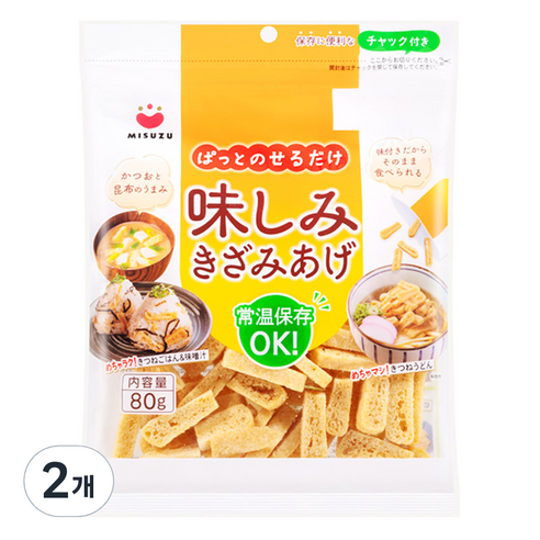 미스즈 튀김건조유부, 80g, 2개