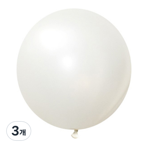 제이벌룬 셈퍼텍스 90cm 대형풍선, 펄 화이트, 3개