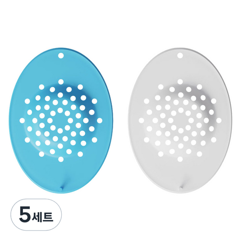 렌즈닦이소녀 렌즈캐치 하드 드림렌즈 분실방지 실리콘 패드 2종 세트, 블루, 화이트, 5세트