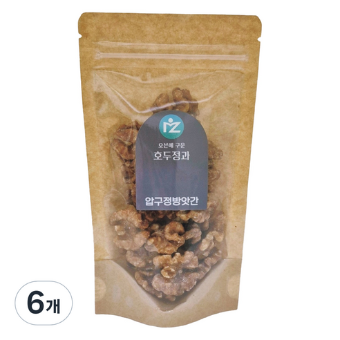 압구정방앗간 오븐에 구운 프리미엄 호두정과, 60g, 6개