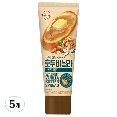 복음자리 호두바닐라 스프레드, 130g, 5개