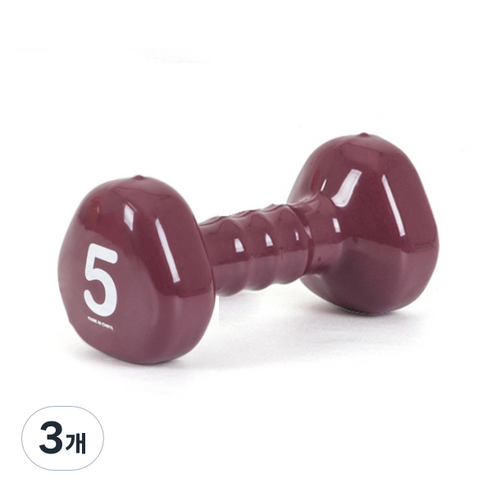 아이워너 삼각 PVC 아령, 5kg, 3개