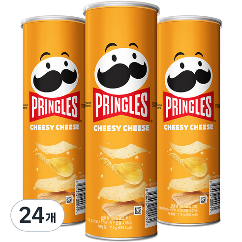 켈로그 프링글스 치즈맛, 110g, 24개