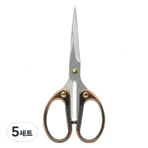 마다꾸미 다용도 스테인리스 가위, 브론즈(가위), 5세트